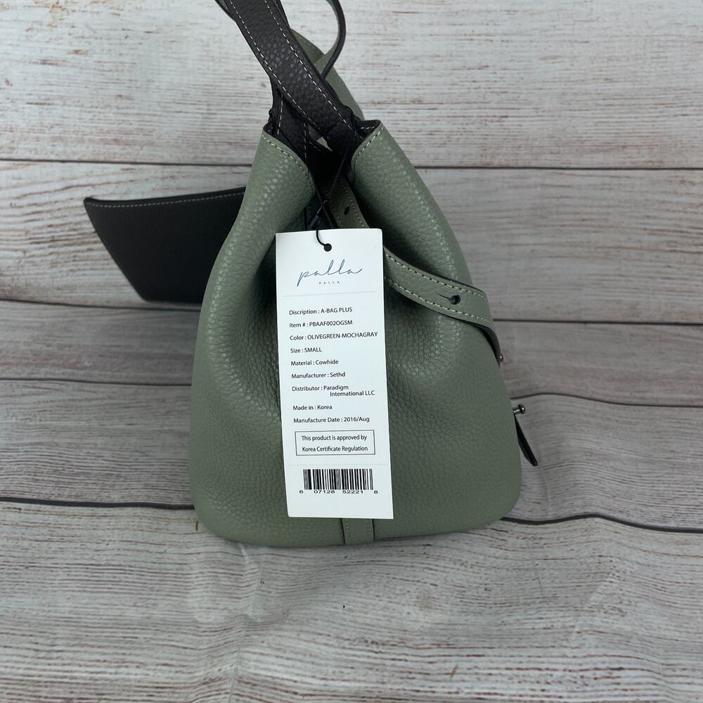 Palla Women's A-Bag Plus Purse Reversible Olive Green Mocha Green - Picture 4 of 10